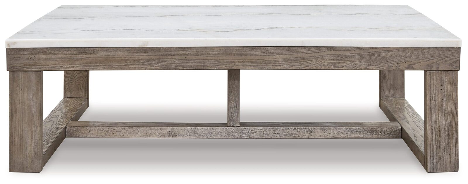 Loyaska - Rectangular Cocktail Table - Brown / Ivory - Image 3