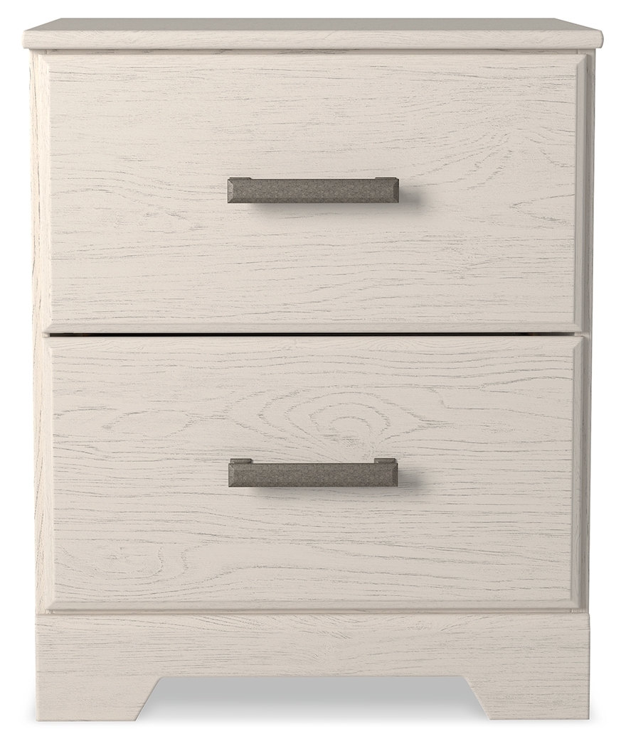 Stelsie - Two Drawer Night Stand - White - Image 2