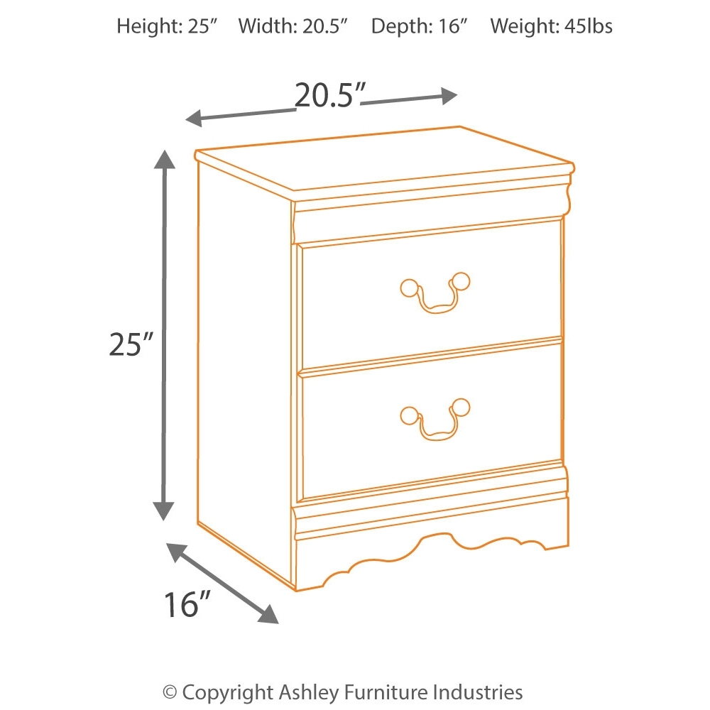 Huey Vineyard - Two Drawer Night Stand - Black - Image 4