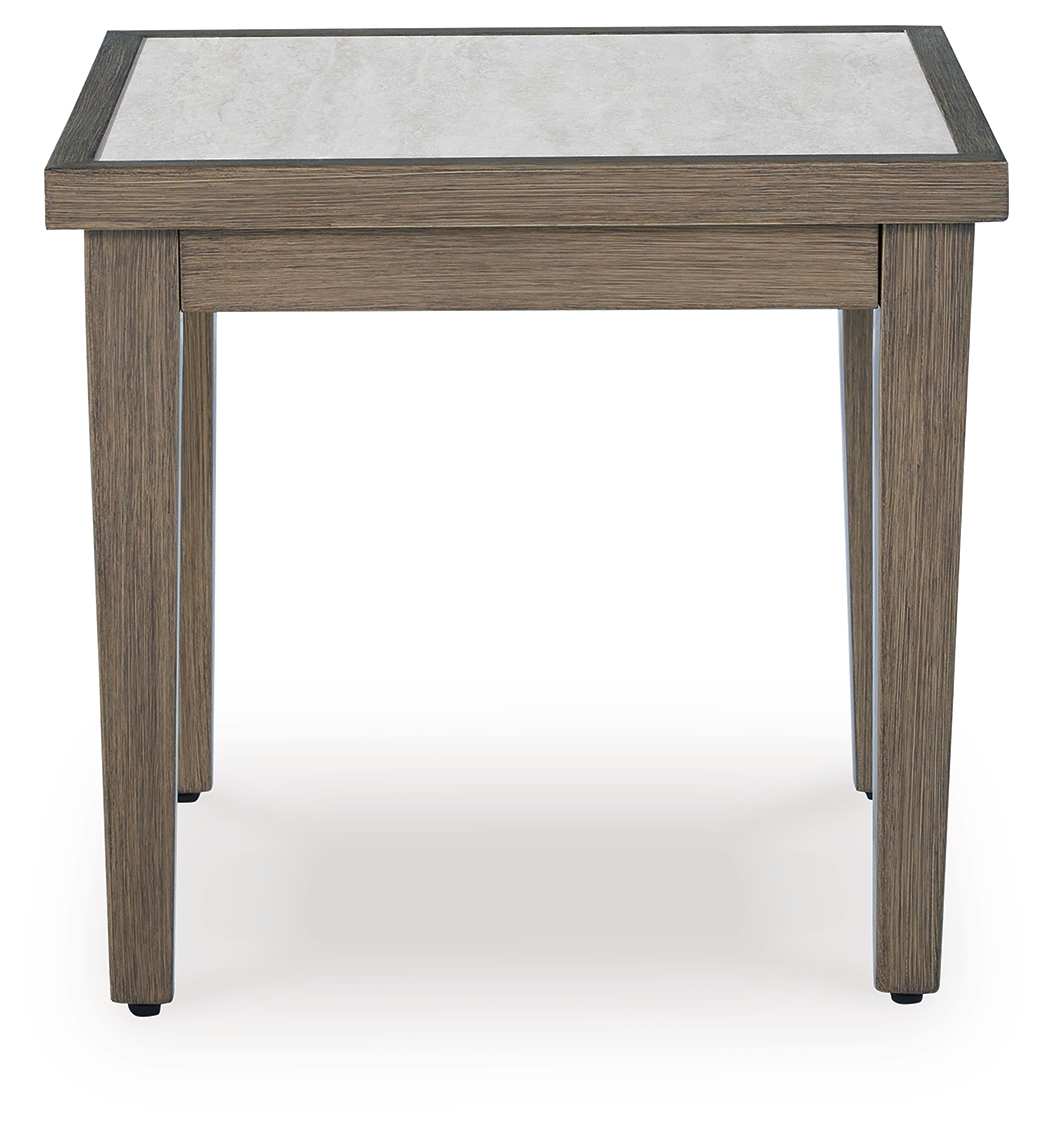 Rainier Ranch - Square End Table - Brown / Beige - Image 3