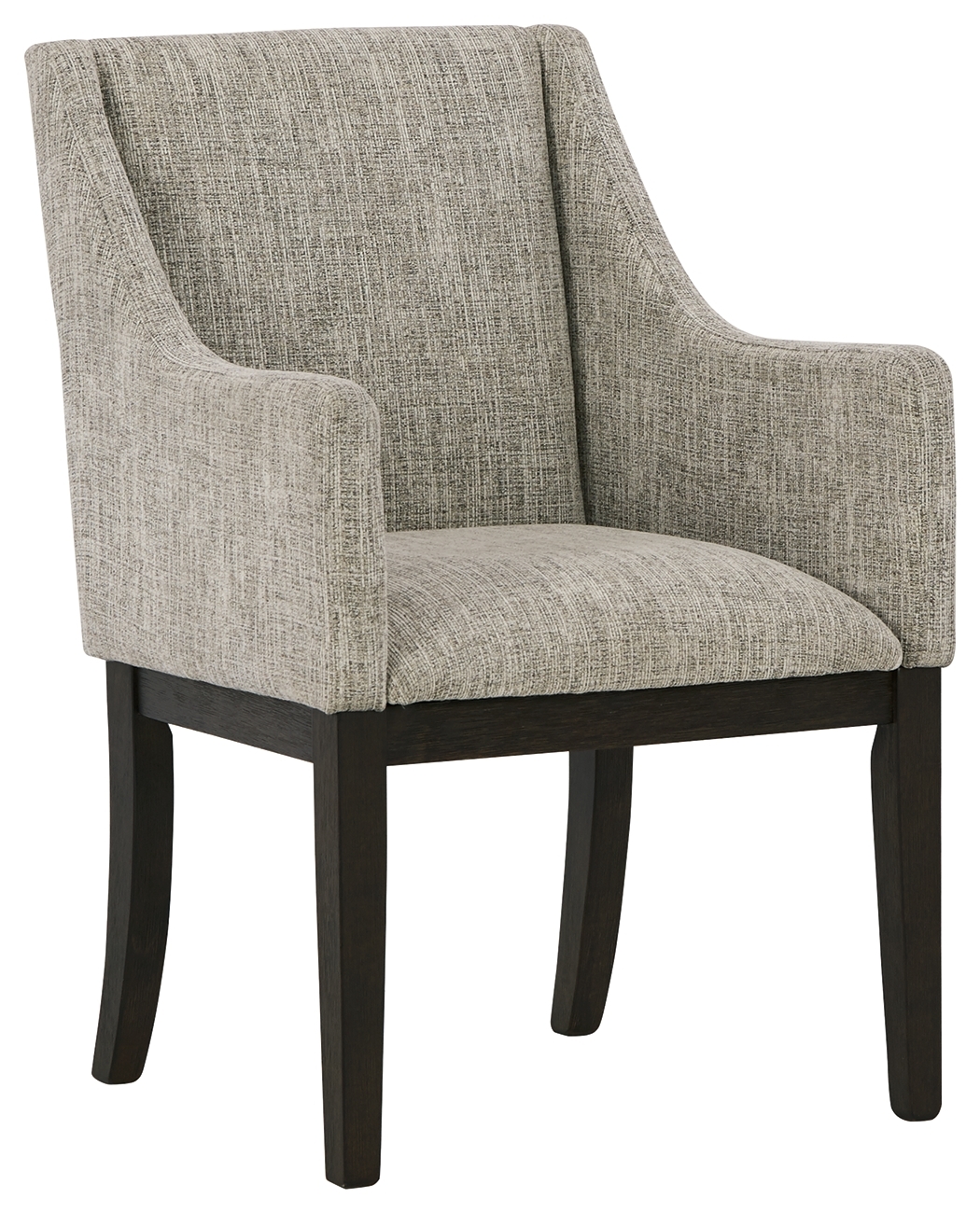 Burkhaus - Dining UPH Arm Chair (Set of 2) - Beige / Dark Brown - Image 3