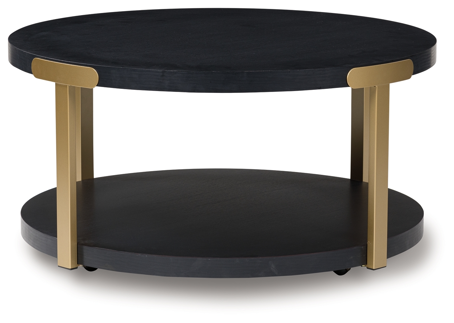 Shylore - Occasional Table Set (Set of 3) - Black / Brass Finish - Image 8