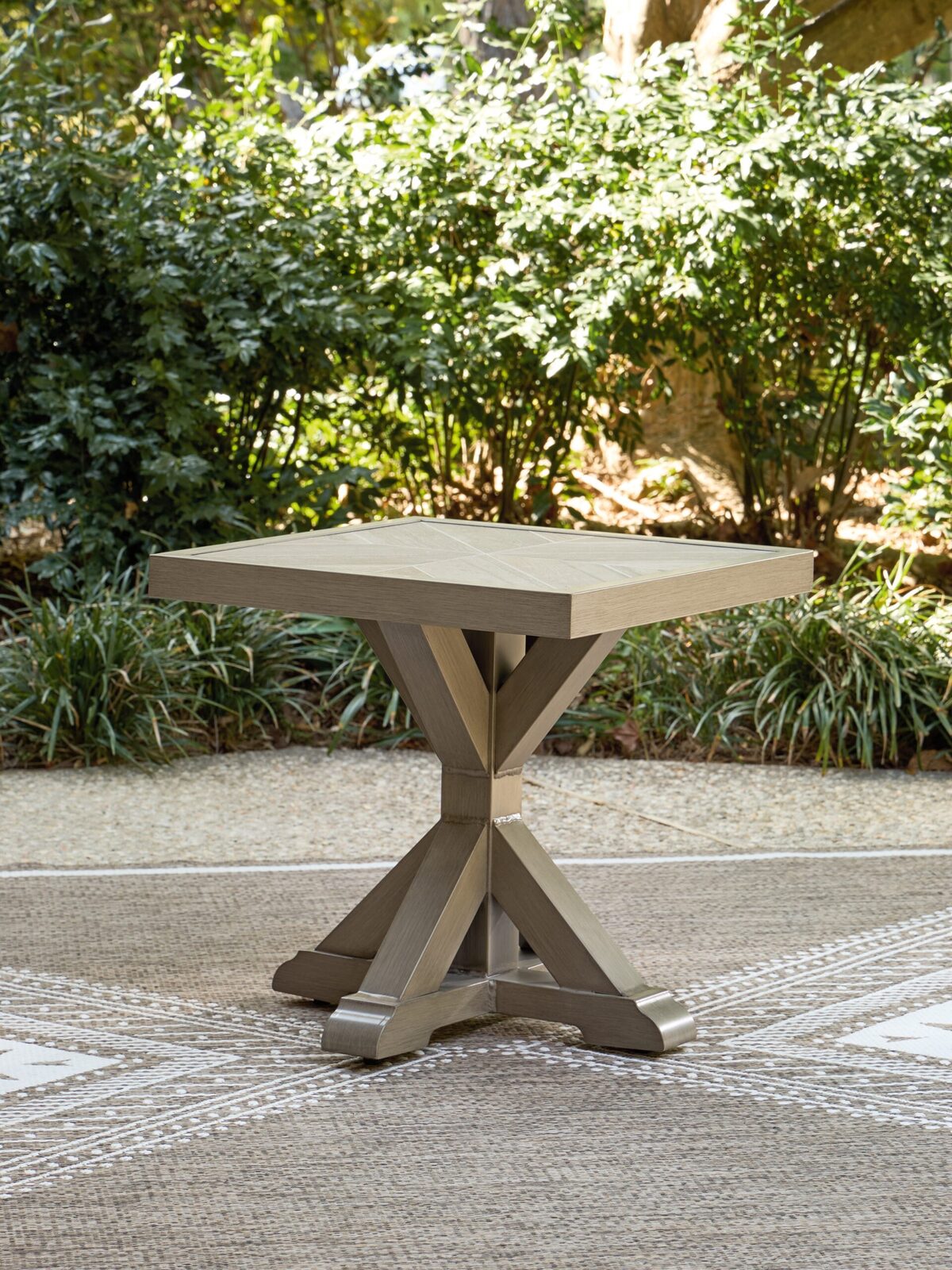 Laguna Heights - Square End Table - Beige - Image 4