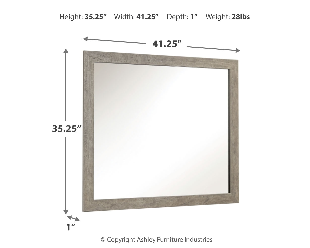 Culverbach - Bedroom Mirror - Gray - Image 2