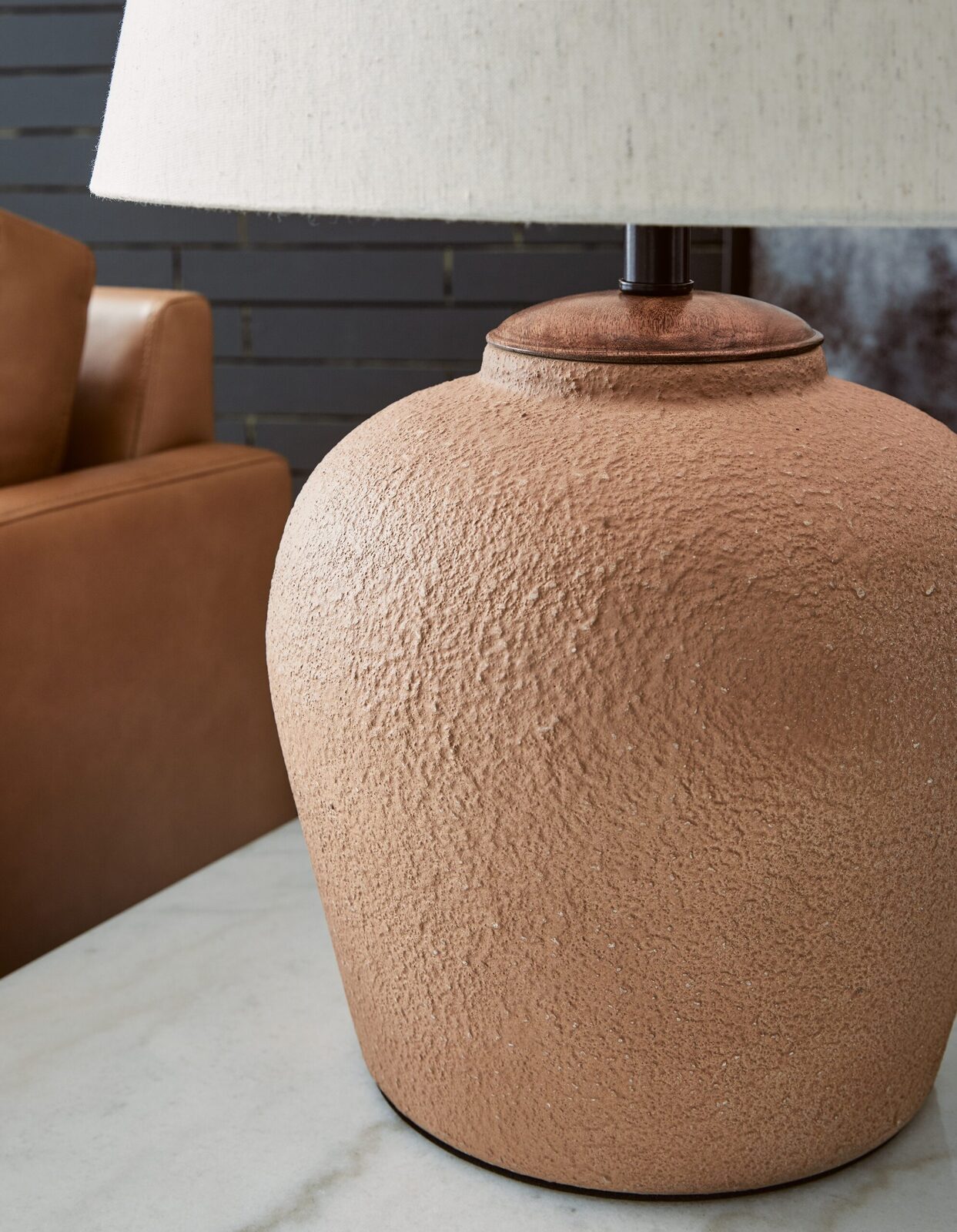 Scantor - Metal Table Lamp - Rust - Image 4