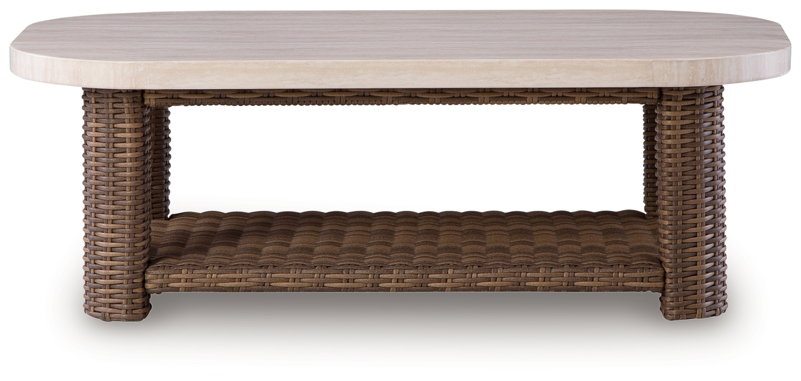Dolan Creek - Rectangular Cocktail Table - Beige / Brown - Image 3