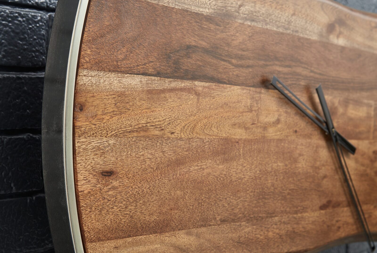Panchali - Wall Clock - Brown / Silver Finish - Image 4