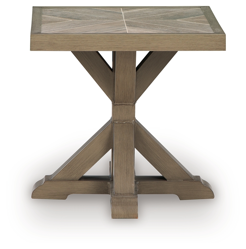Laguna Heights - Square End Table - Beige - Image 3