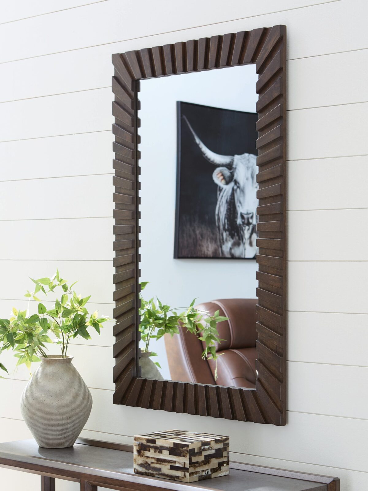 Advin - Accent Mirror - Dark Brown - Image 2