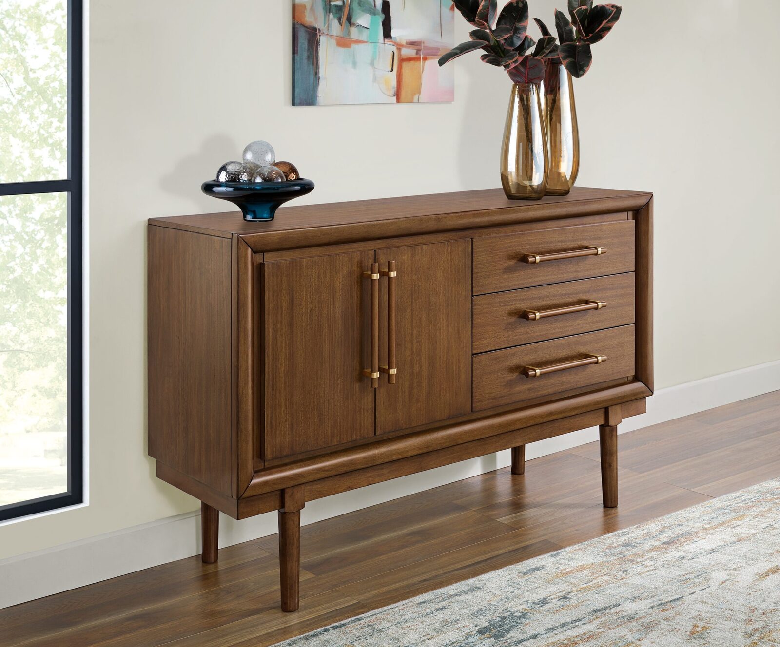 Lyncott - Dining Room Server - Brown - Image 2