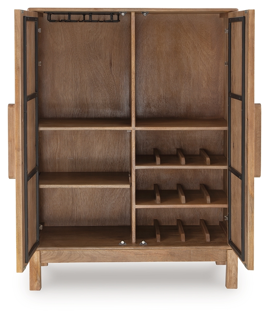Pellamour - Bar Cabinet - Natural Brown - Image 5