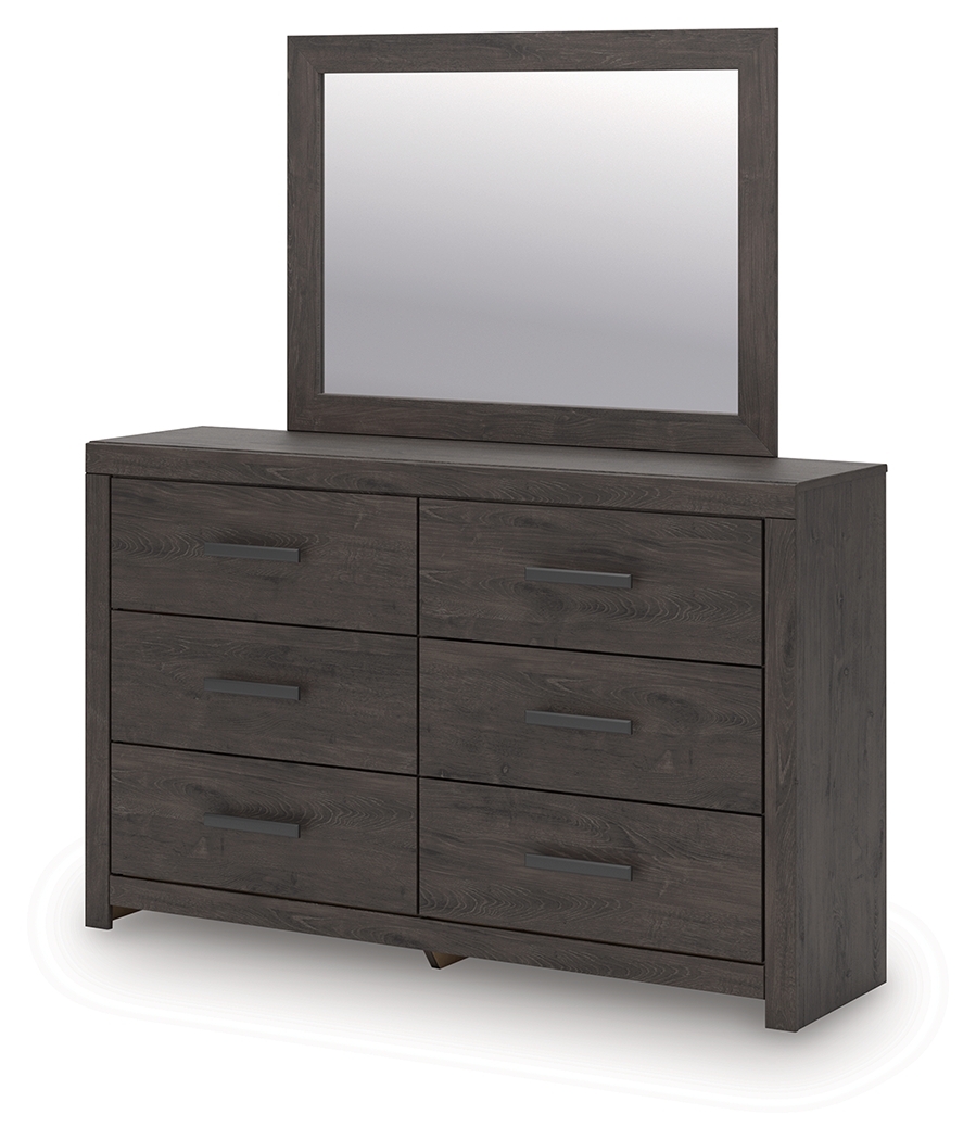 Prendonea - Dresser and Mirror - Charcoal - Image 3