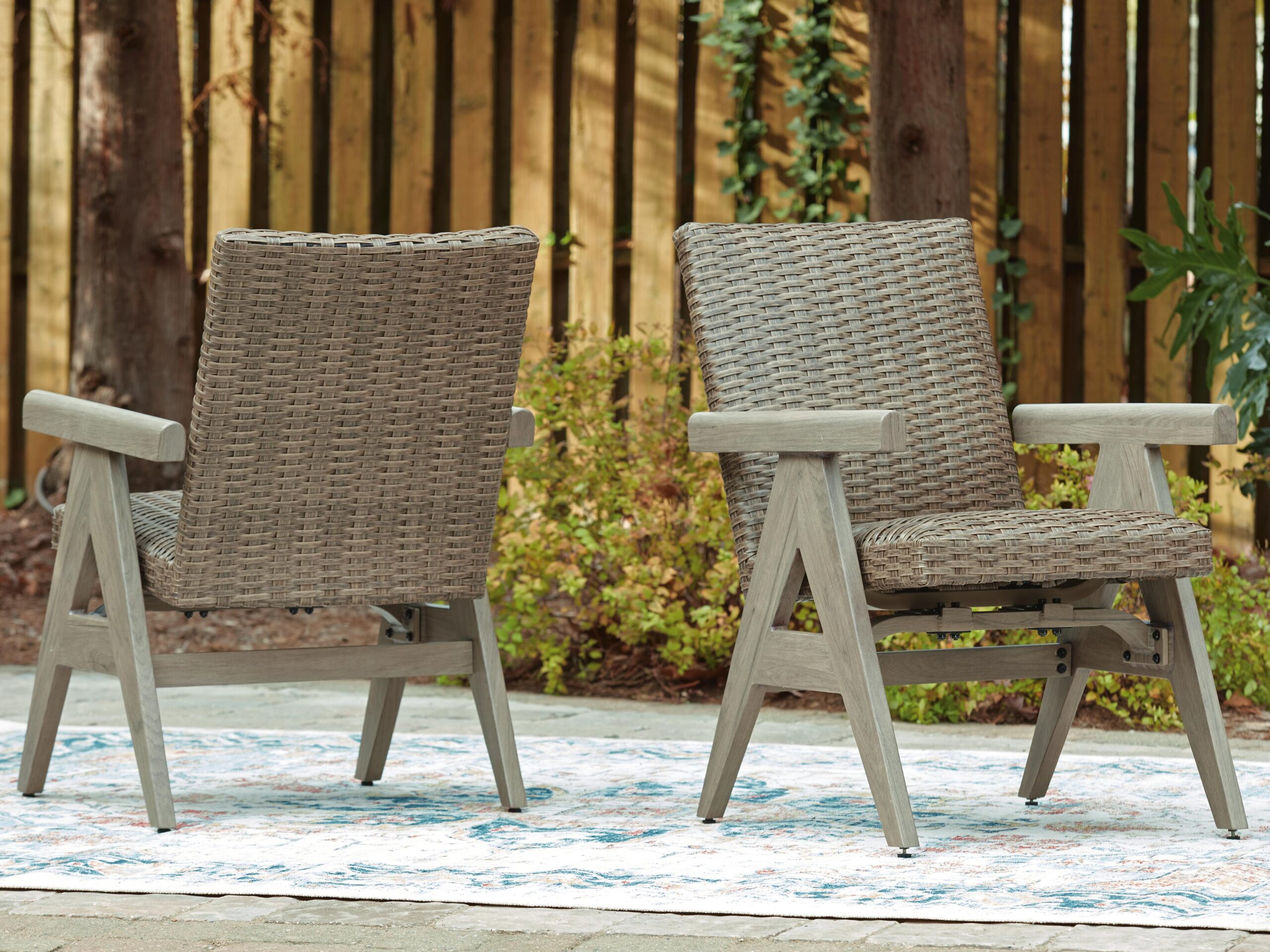 Cliff Trails - Rocking Arm Chair (Set of 2) - Beige - Image 2