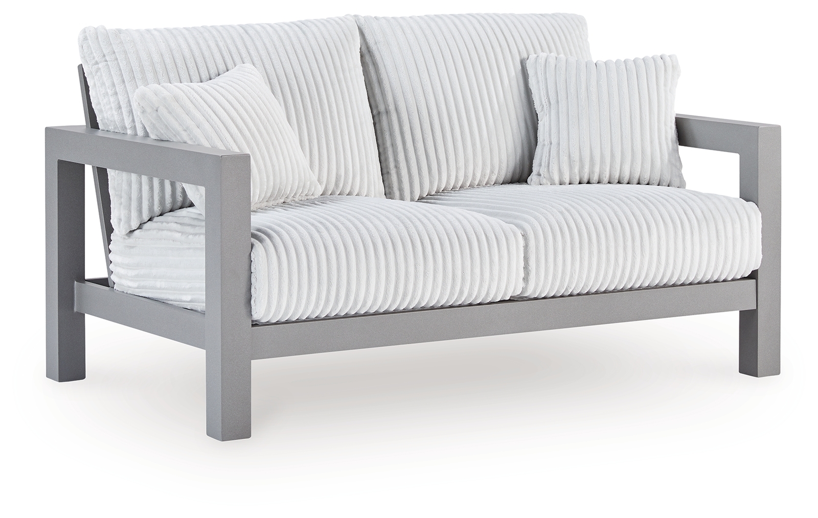 Hurley Park - Loveseat With Cushion - Gray - Image 3