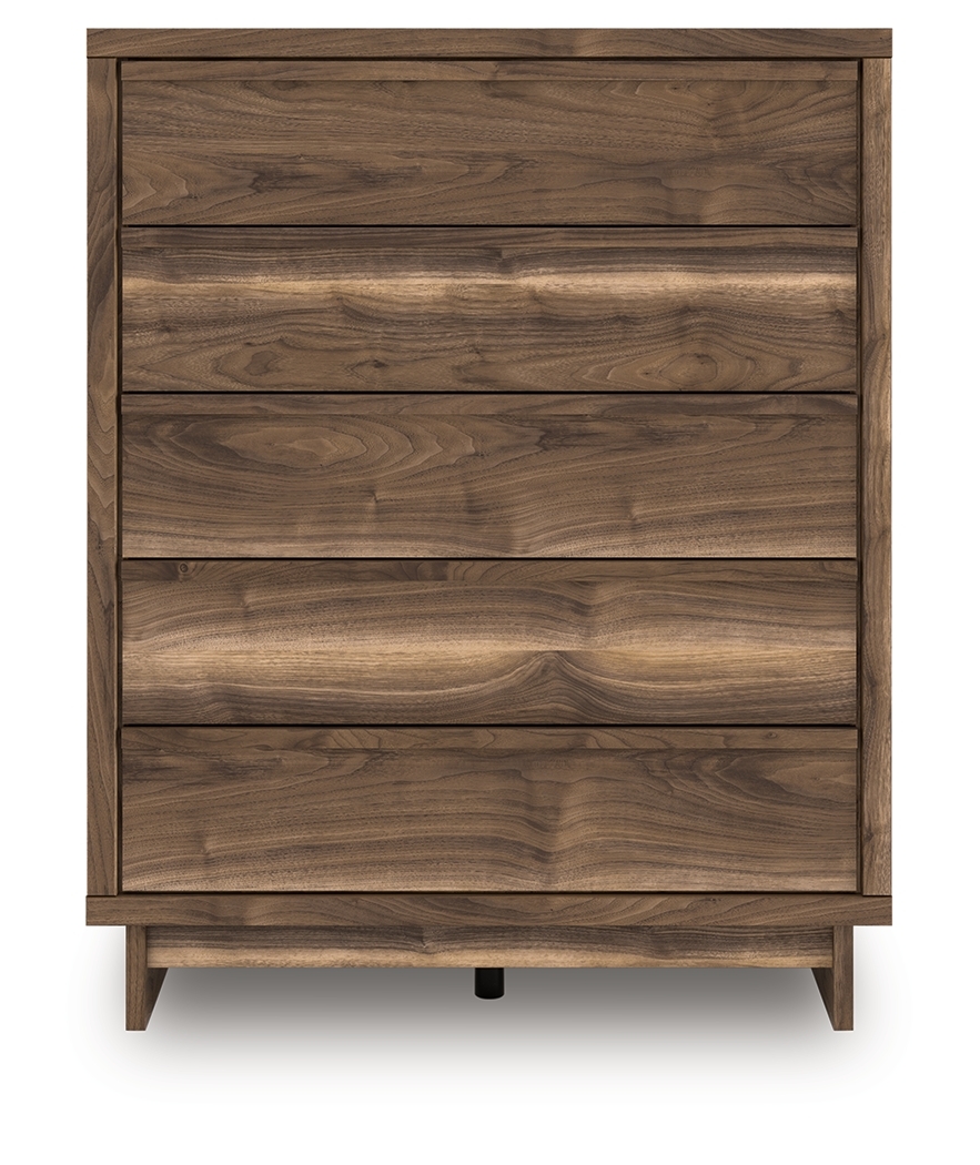 Chirason - Five Drawer Wide Chest - Brown - Image 3