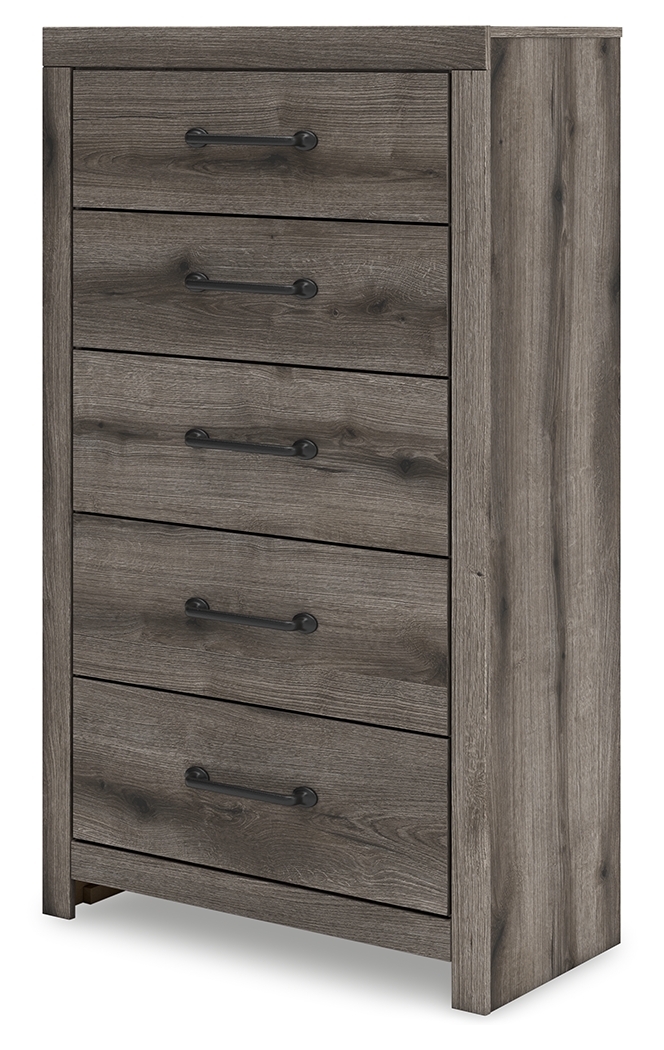 Graystorm - Five Drawer Chest - Brown Gray - Image 3