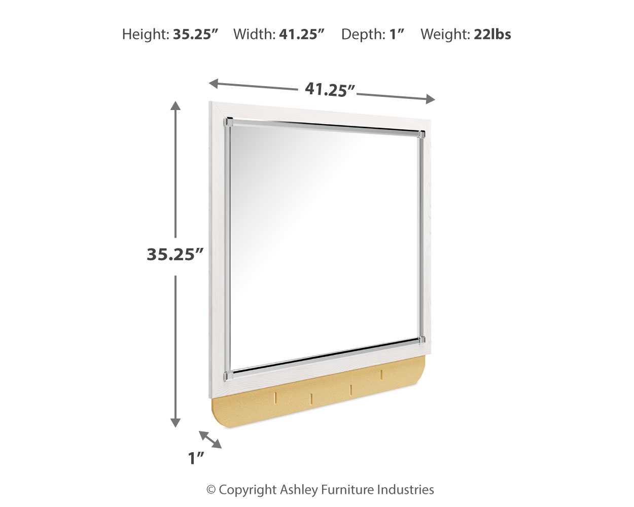 Altyra - Bedroom Mirror - White - Image 3