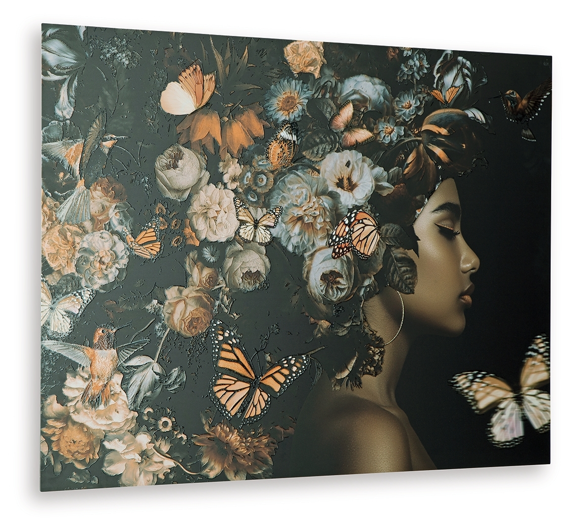 Valfer - Wall Art - Orange / Black / White - Image 3