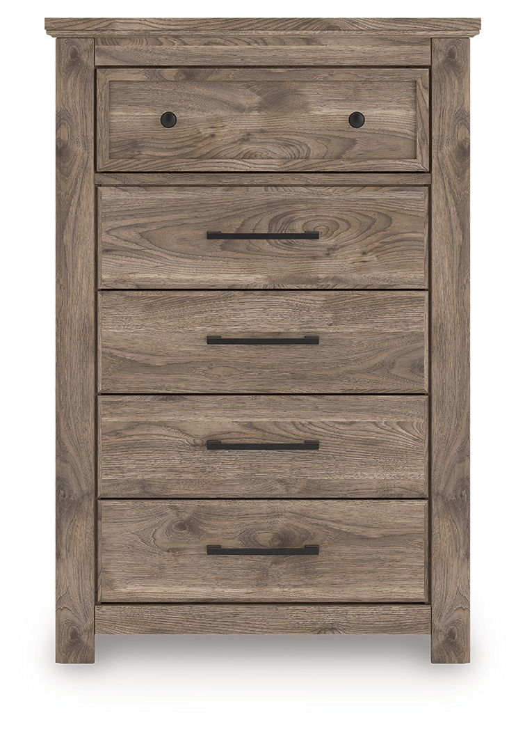 Rusticott - Five Drawer Chest - Brown - Image 3