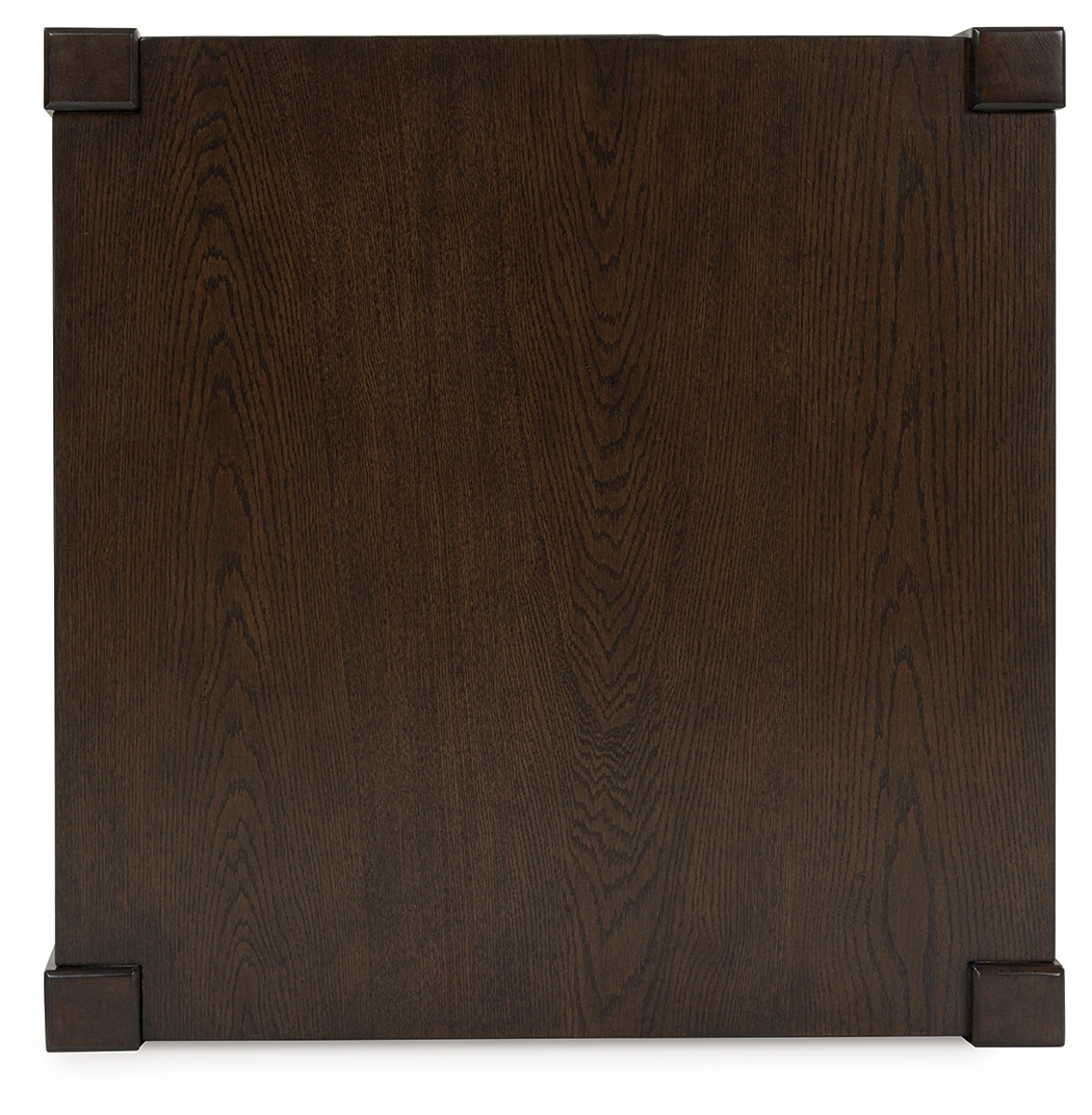 Breckington - Square End Table - Dark Brown - Image 7