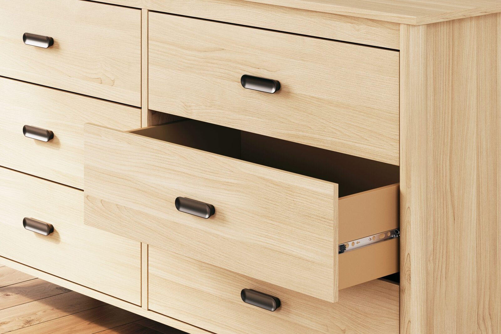 Cabinella - Six Drawer Dresser - Tan - Image 10
