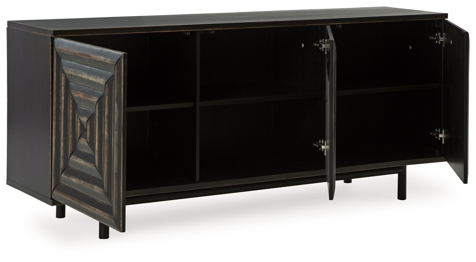 Fair Ridge - Accent Cabinet - Distressed Black - Image 3