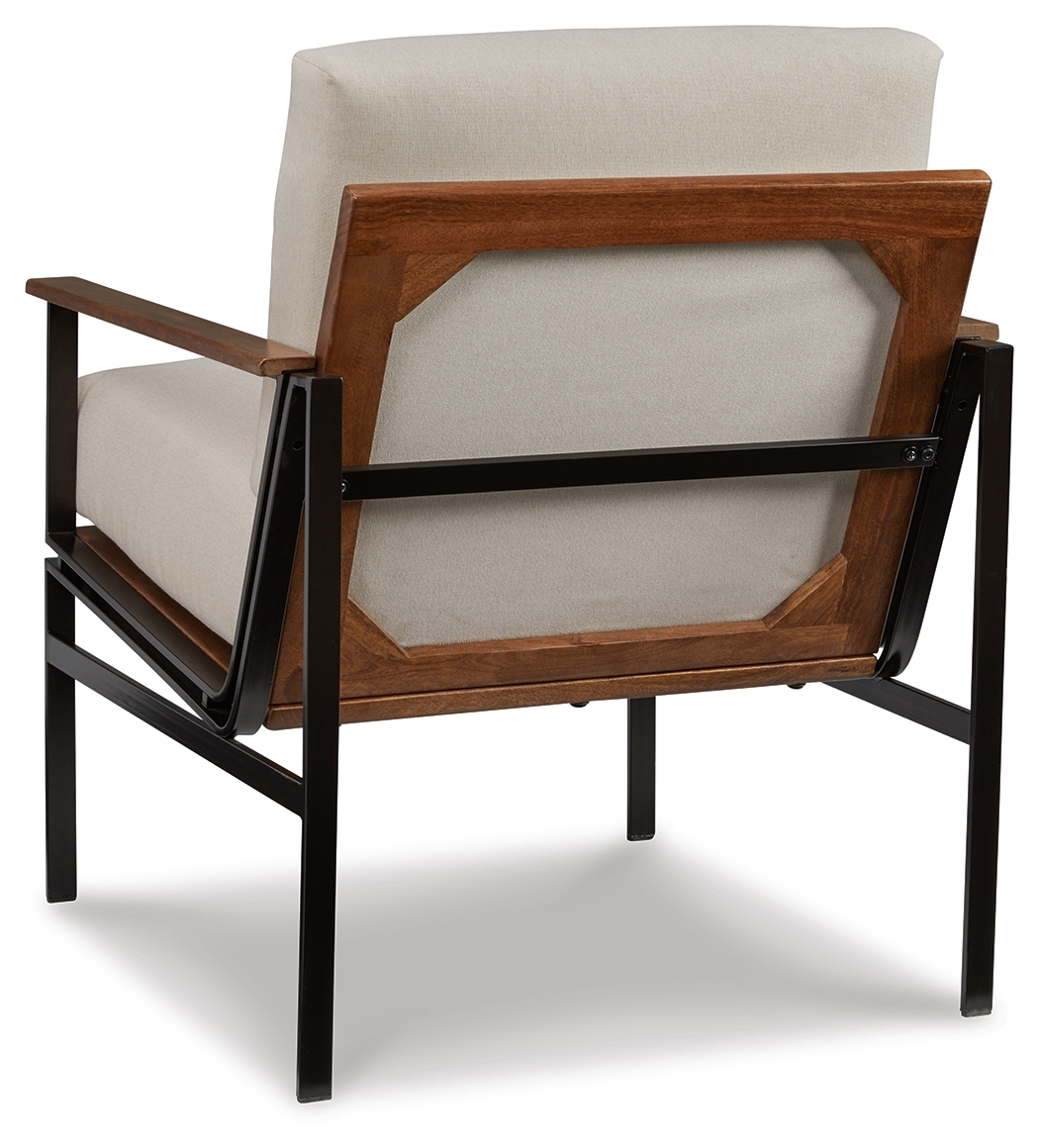 Tilden - Accent Chair - Ivory / Brown - Image 4