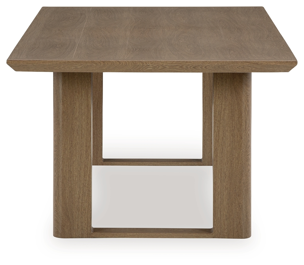 Serene Bay - Rectangular Dining Table With Umbrella Option - Dark Brown - Image 4