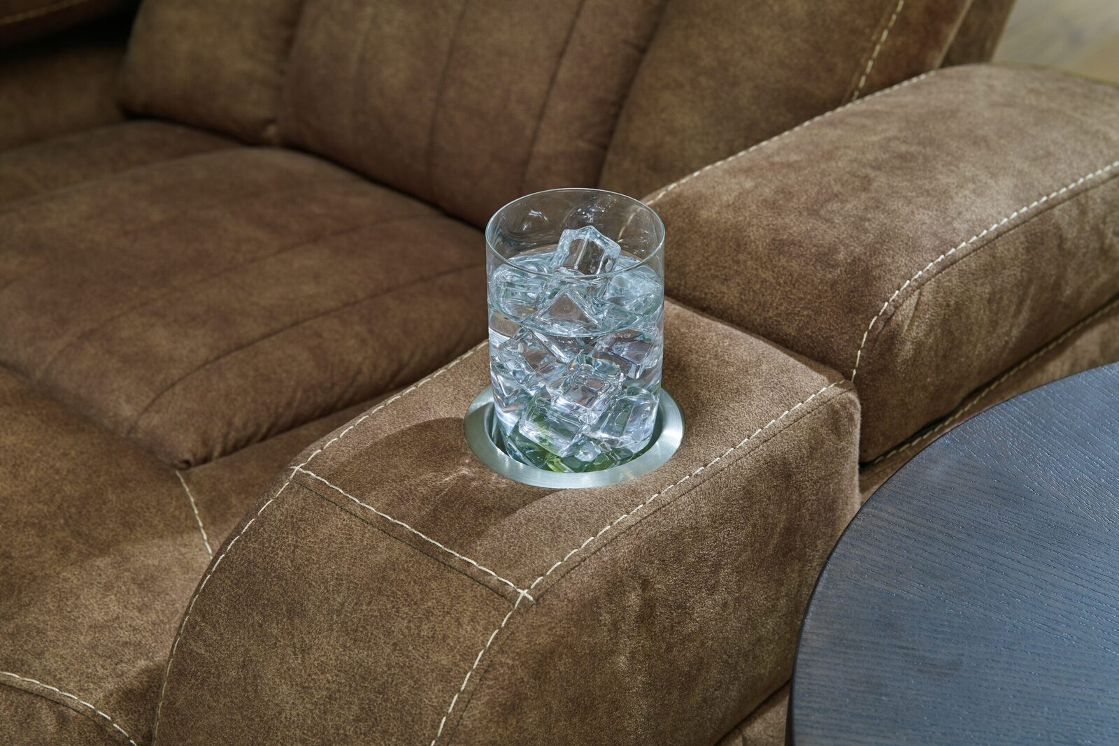 Wolfridge - Power Reclining Loveseat With Console /Adj Hdrst - Brindle - Image 11