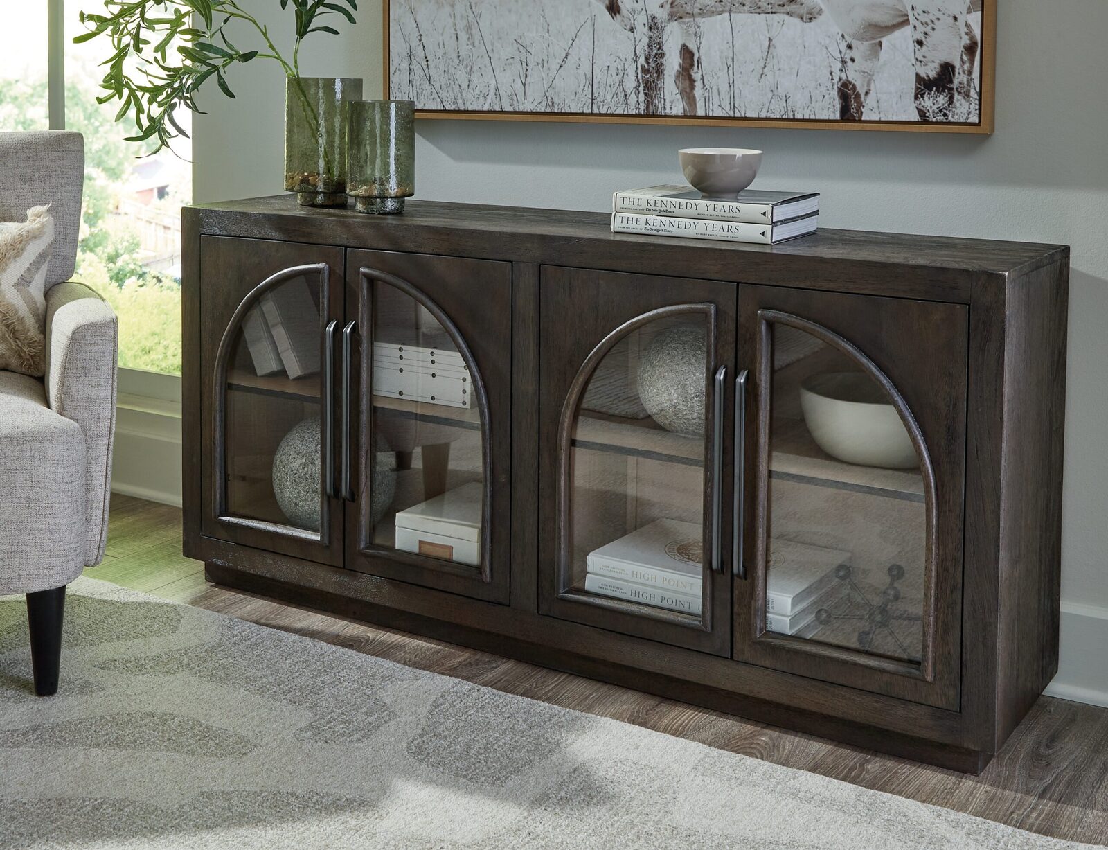 Dreley - Accent Cabinet - Grayish Brown - Image 2