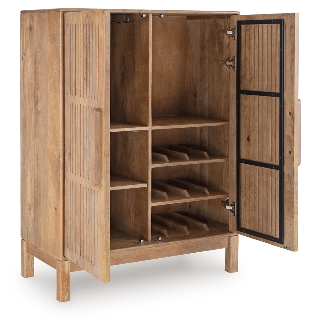 Pellamour - Bar Cabinet - Natural Brown - Image 3