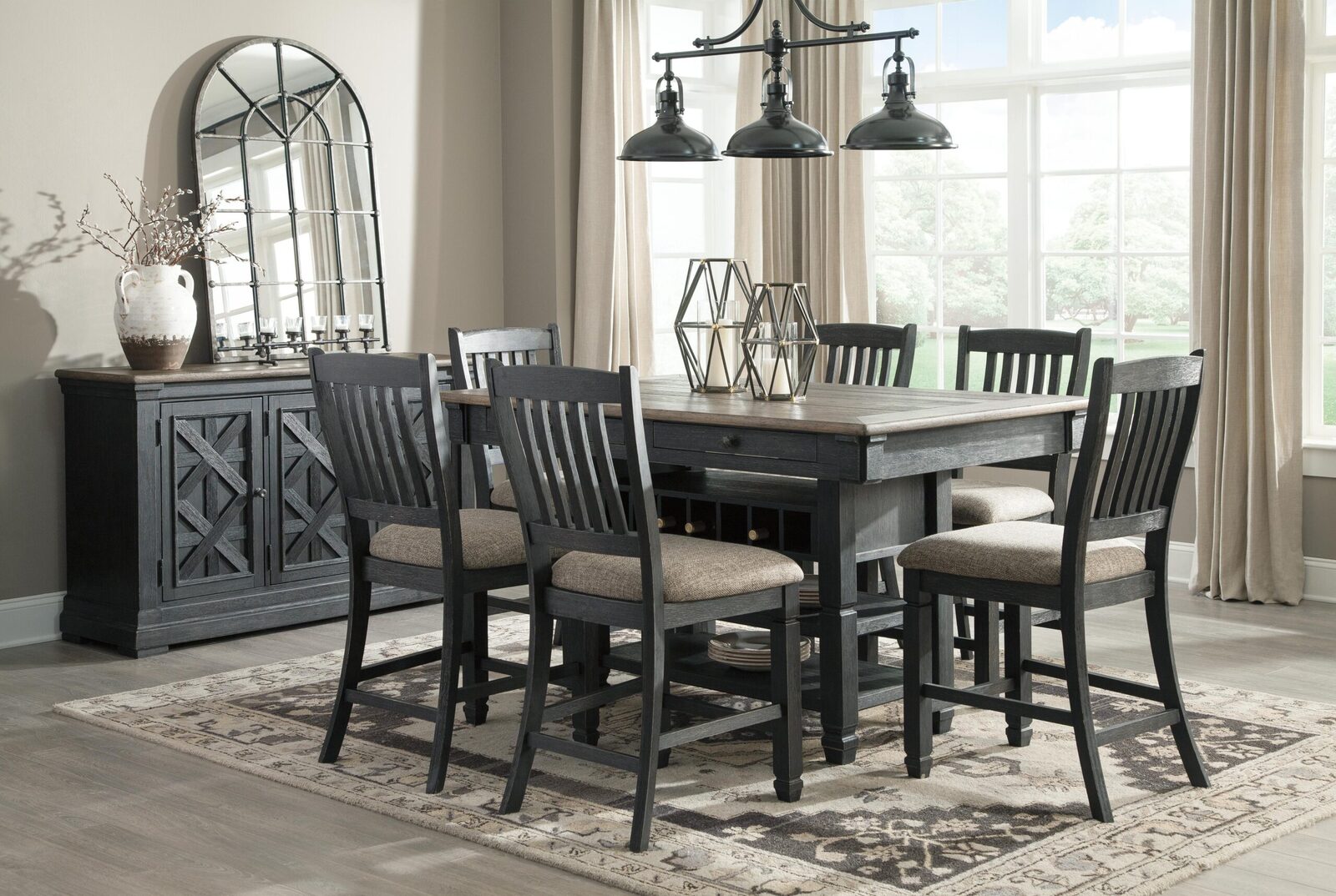 Tyler Creek - Dining Room Server - Black / Gray - Image 3