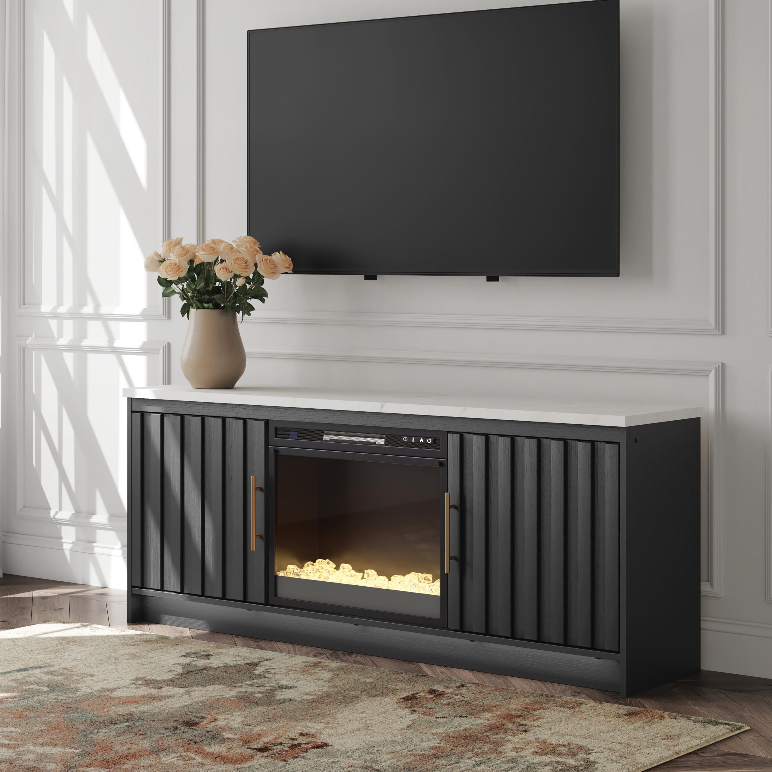 Cadmori - TV Stand With Fireplace Option - Image 17