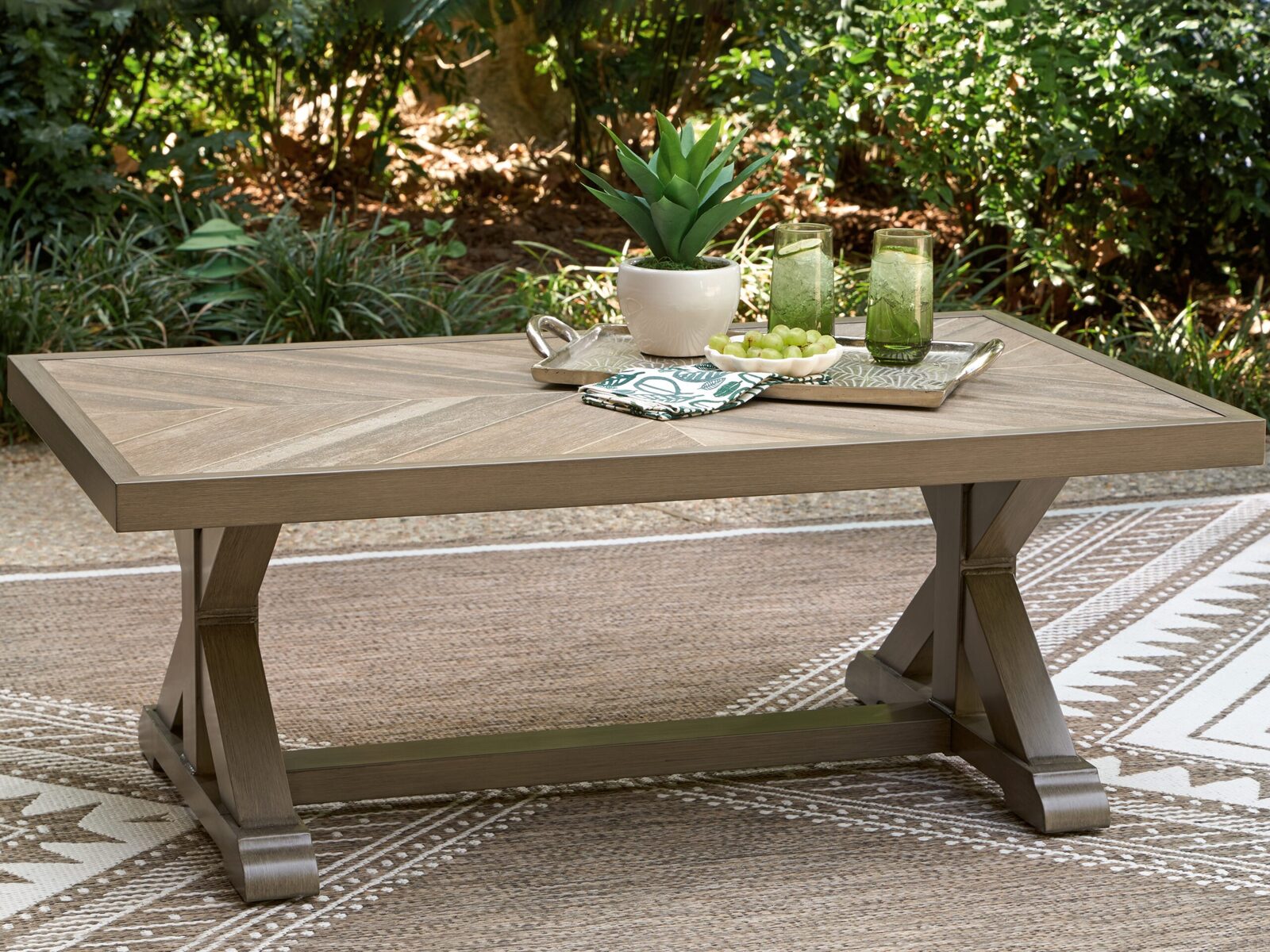 Laguna Heights - Rectangular Cocktail Table - Beige - Image 2