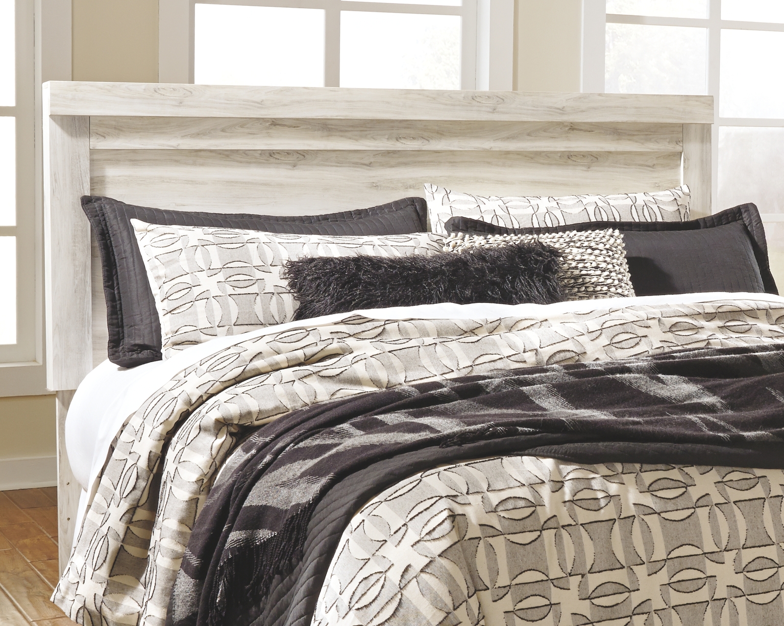 Bellaby - Panel Headboard With Bolt On Metal Frame - Image 7