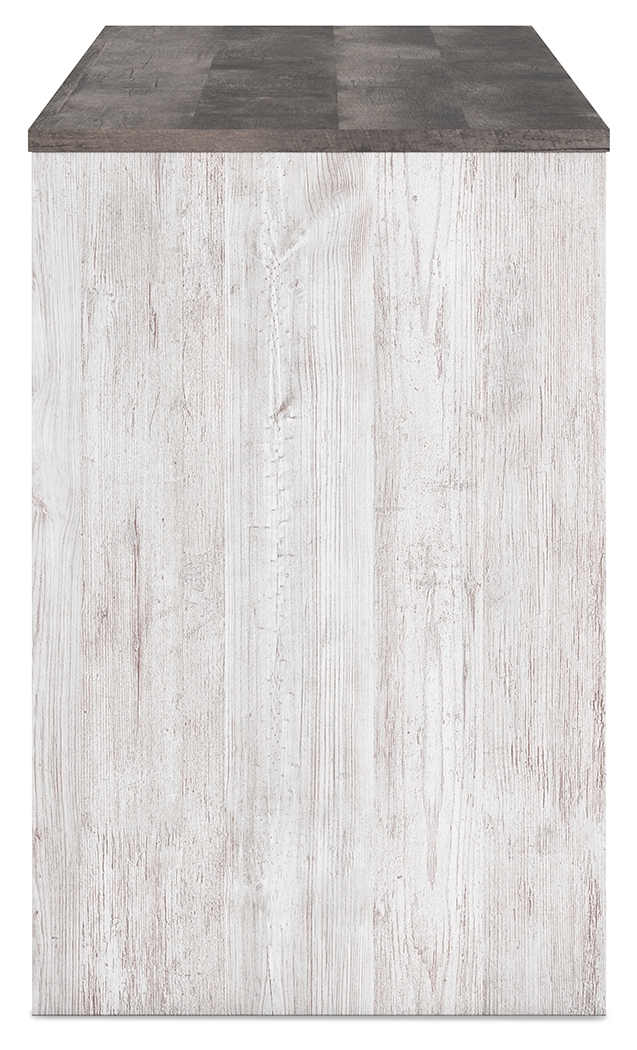 Shawburn - Home Office Desk - White / Dark Charcoal Gray - Image 11