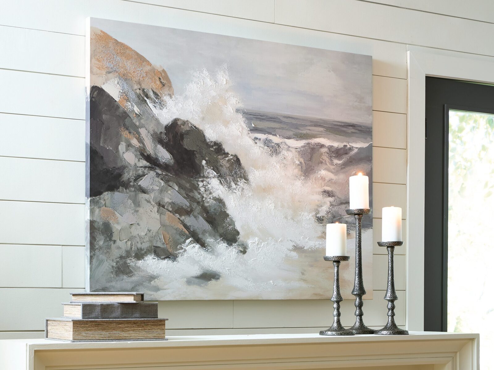 Worthner - Wall Art - Tan / Gray / White - Image 2