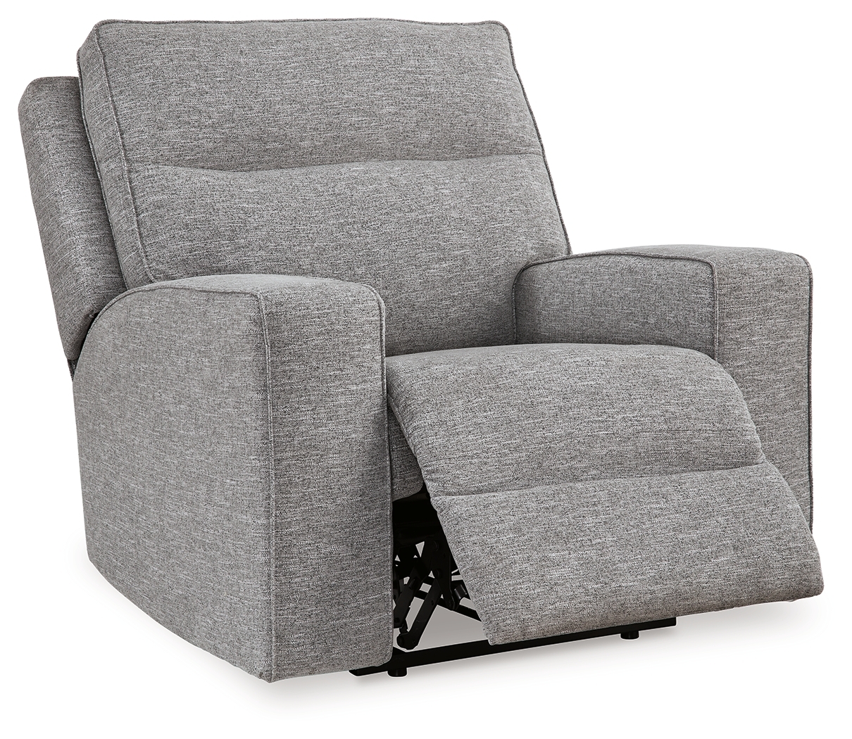 Biscoe - Power Recliner /Adj Headrest - Pewter - Image 3