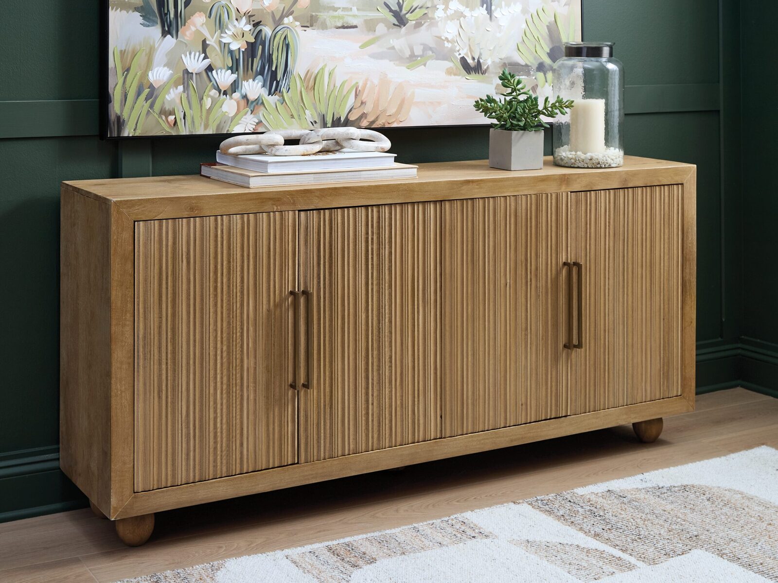 Niam - Accent Cabinet - Light Antique Beige - Image 2
