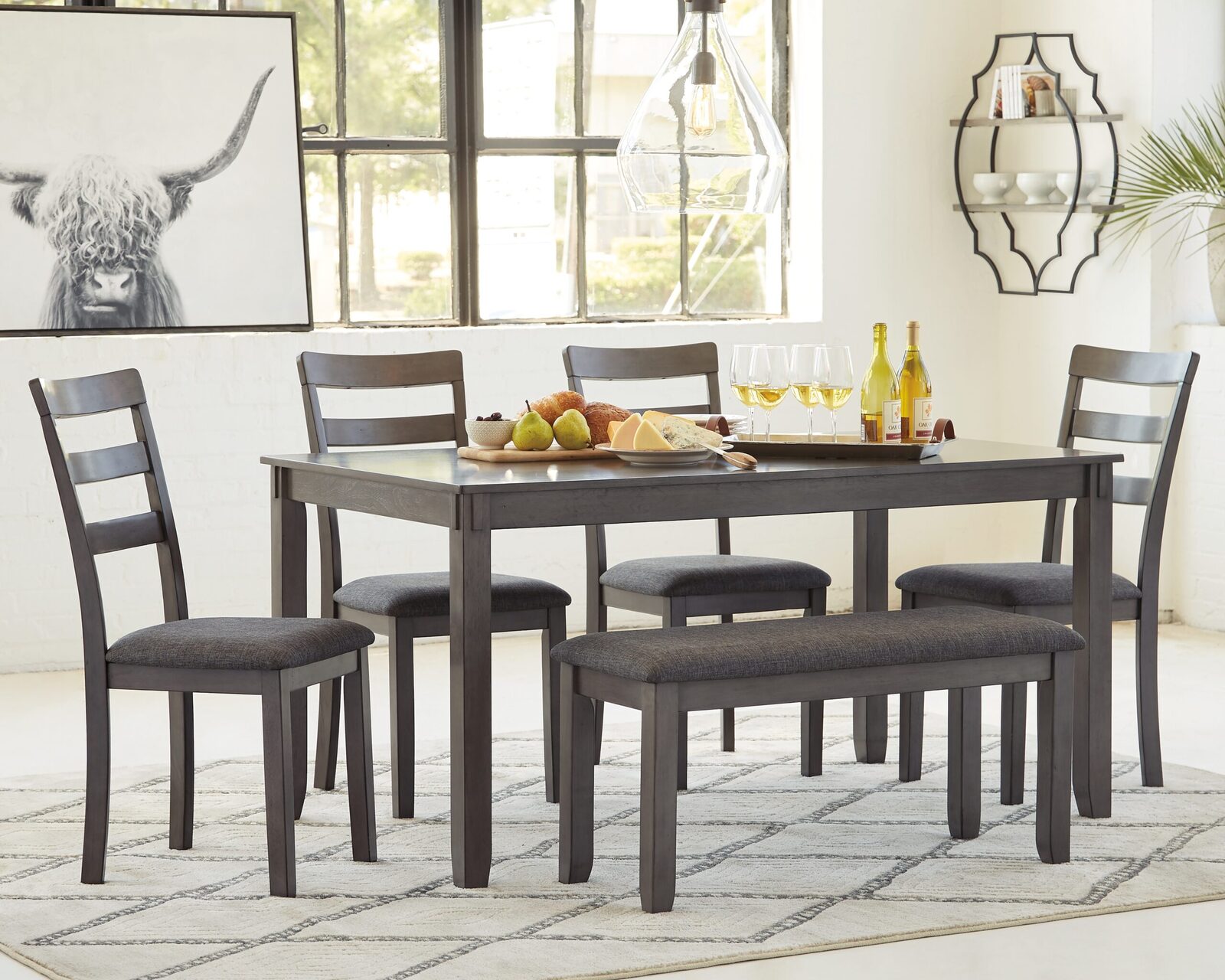 Bridson - RECT DRM Table Set (Set of 6) - Gray - Image 7