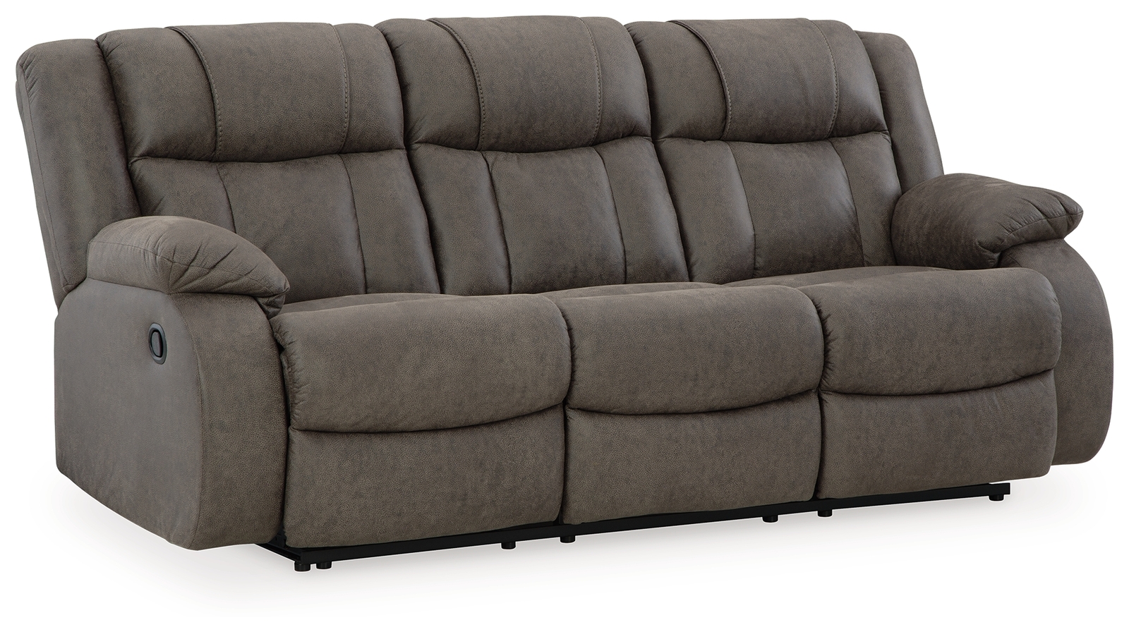 First Base - Reclining Sofa - Gunmetal - Image 3