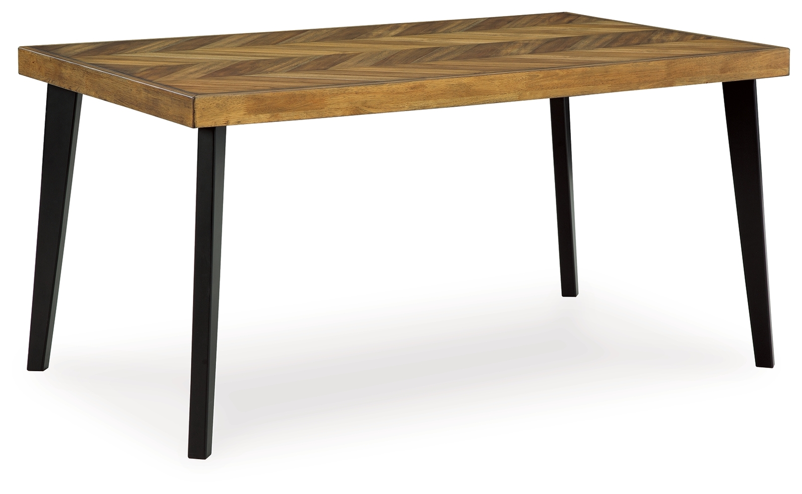 Blondon - Rectangular Drm Table Set (Set of 7) - Brown / Black - Image 4