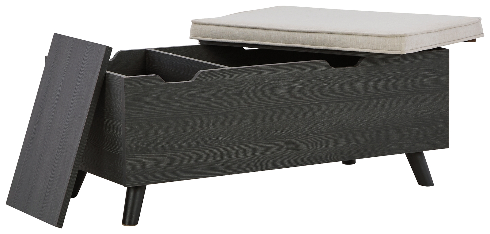 Yarlow - Storage Bench - Dark Gray - Image 3