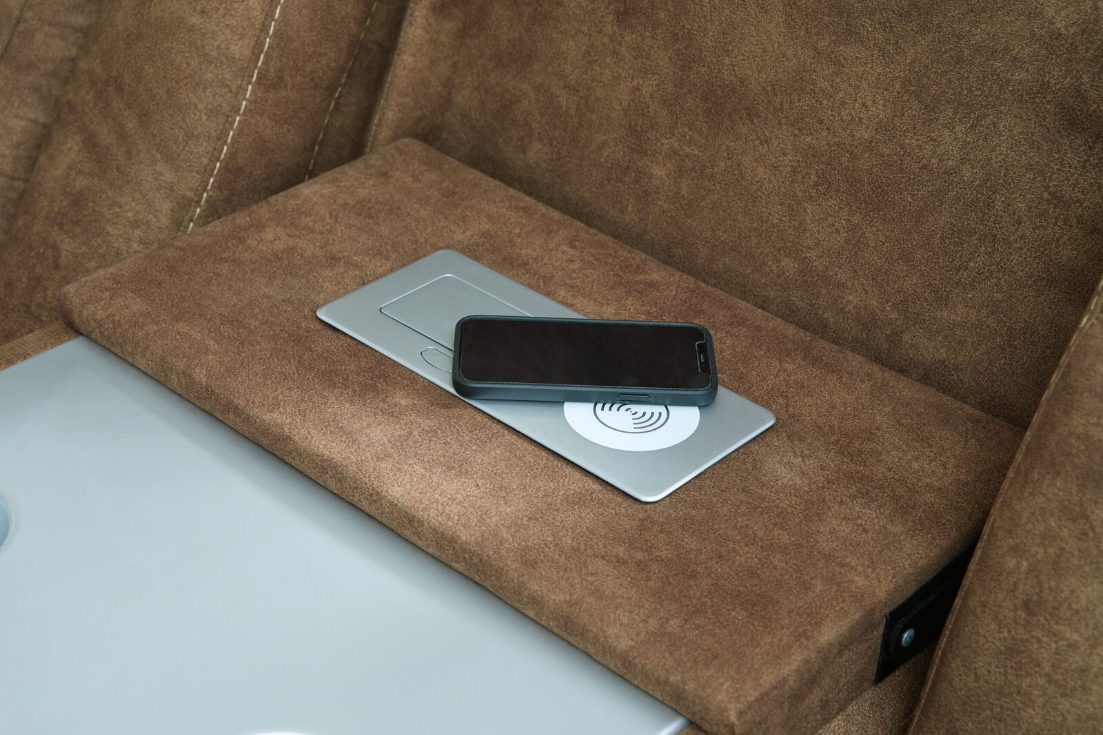 Wolfridge - Power Reclining Sofa With Adj Headrest - Brindle - Image 10