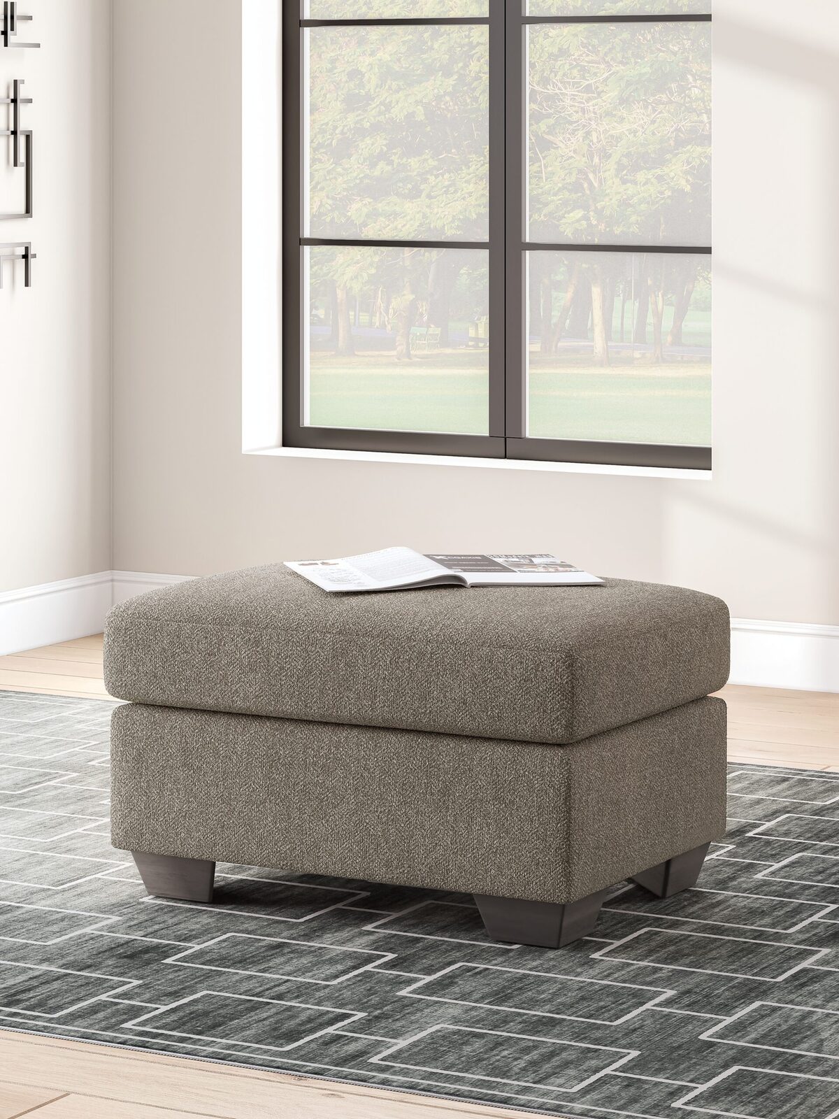 Triston-Peaks - Ottoman - Suede - Image 2