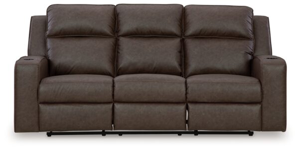 Lavenhorne - Rec Sofa W/Drop Down Table - Granite