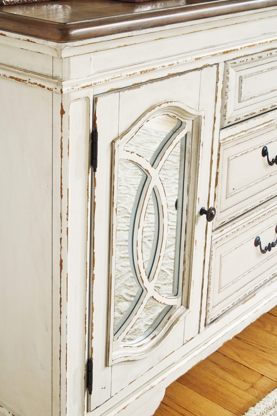Realyn - Dining Room Server - Chipped White - Image 7
