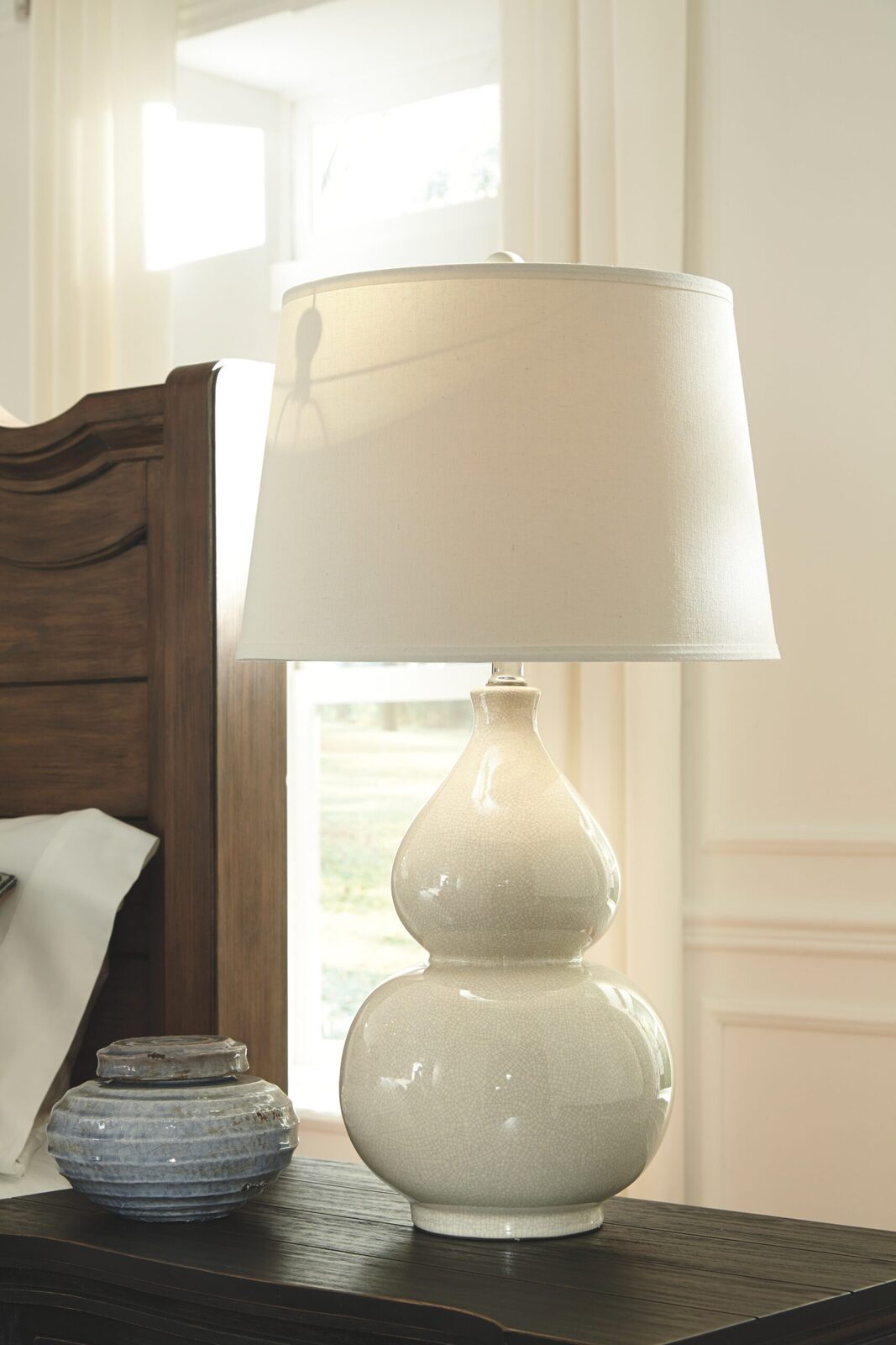 Saffi - Ceramic Table Lamp - Cream - Image 2