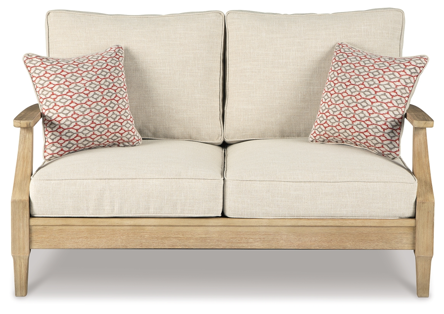 Clare View - Loveseat w/Cushion - Beige - Image 5