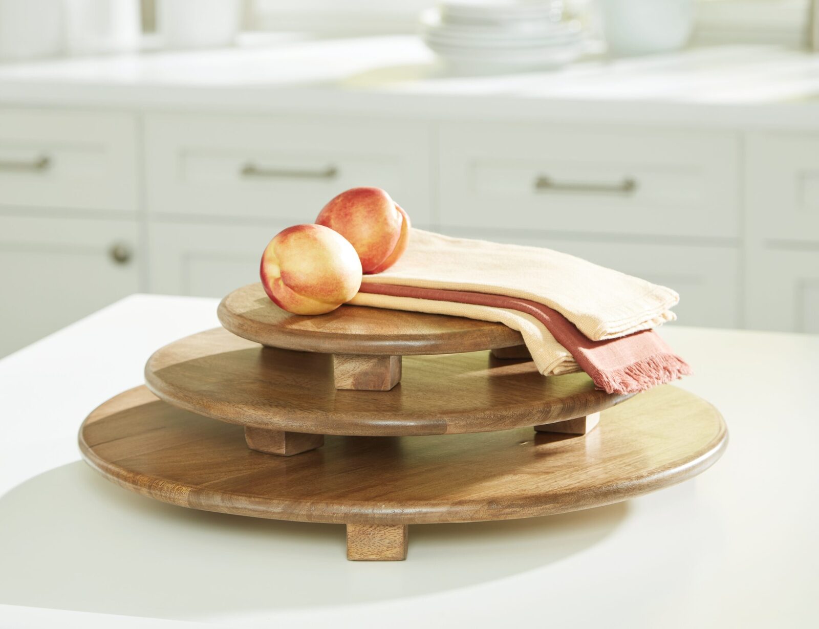Kaidler - Tray Set (Set of 3) - Brown - Image 4